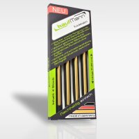 4er-Pack 20 cm schwarz&gold
